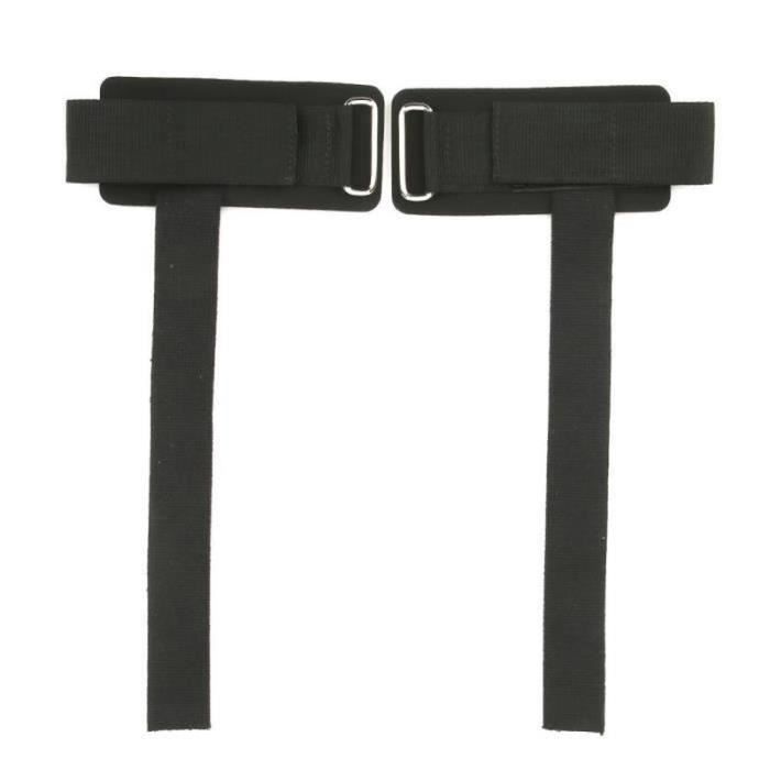 QN08176- Protecteur de poignet 1 Paire Sangles de Levage à Protège-Poignets pour Formation d'Haltérophilie de Musculation(noir )