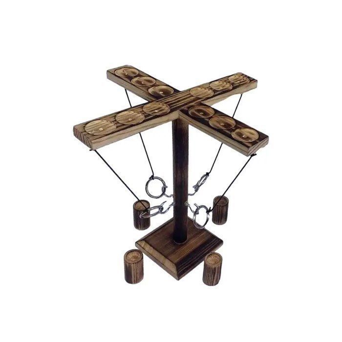 Jeu de lancer d'anneaux la Reine des Neiges bois enfant Frozen - N/A