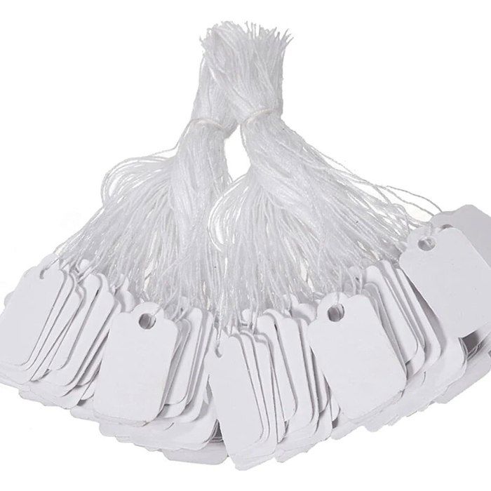 1000 Attaches Étiqettes Suspendues SWYSGS - Corde Nylon Avec Clip - Pour Vêtements, Prix, Cadeaux - Noir