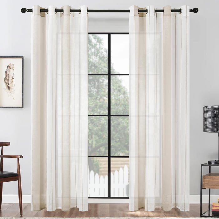 Rideaux Brunschwig & Fils - Modèle Nanou Rockery - Énorme - 128W X 87L - Doublure Occultante - Occasion