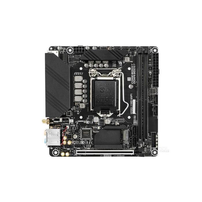 Carte mère MSI H410I PRO WIFI Intel H410 LGA 1200 2xDDR4 SDRAM 64 Go Mini ITX Reconditionné - MSI reconditionné disponible sur Cdiscount Seconde Vie