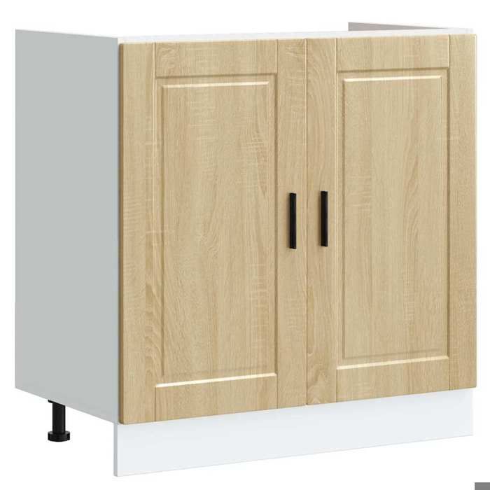Meuble De Cuisine Bas pour évier - JILI - Armoire cuisine Porto chêne sonoma bois ingénierie LV1425