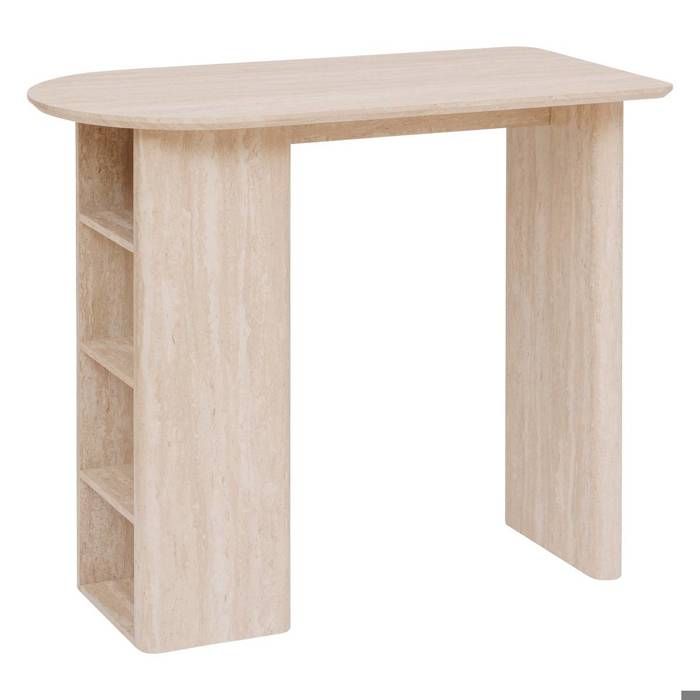 Table de bar Anaya beige 120x60cm - Atmosphera Créateur dintérieur