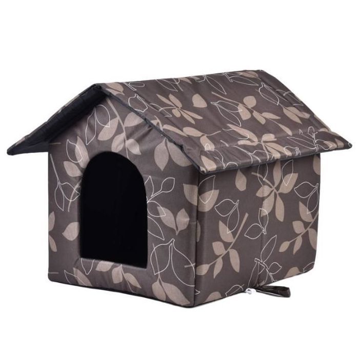 Comparer les prix de Niche chat - Niche Extérieure - Taille L - Étanche - Résistant aux intempéries - Doux et chaud Multicolore NICHE