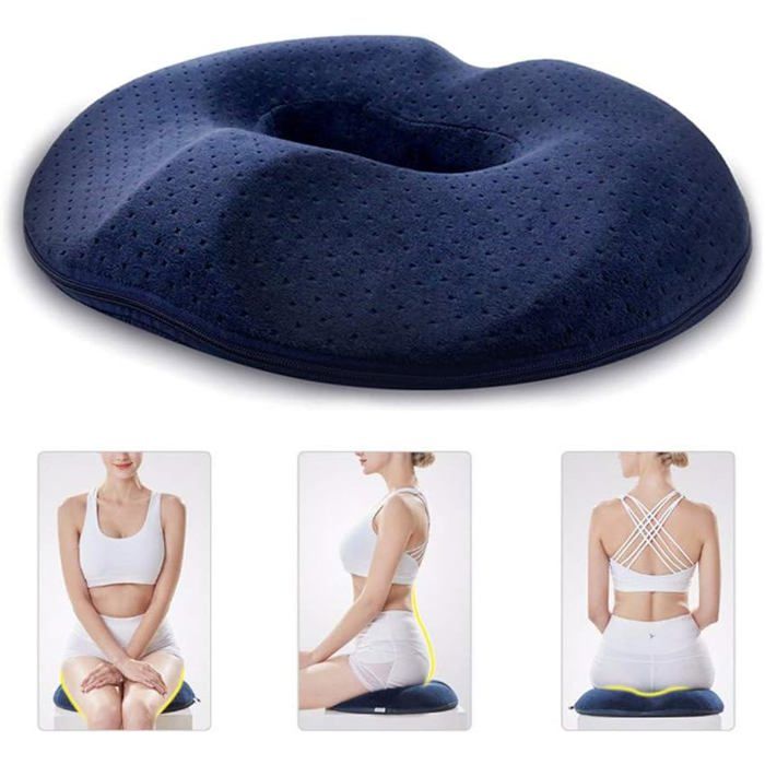 Support Dos Ergonomique Gima Coussin Cuneo Balance Gonflable Pour Posture, Siège Ergonomique, Pilates