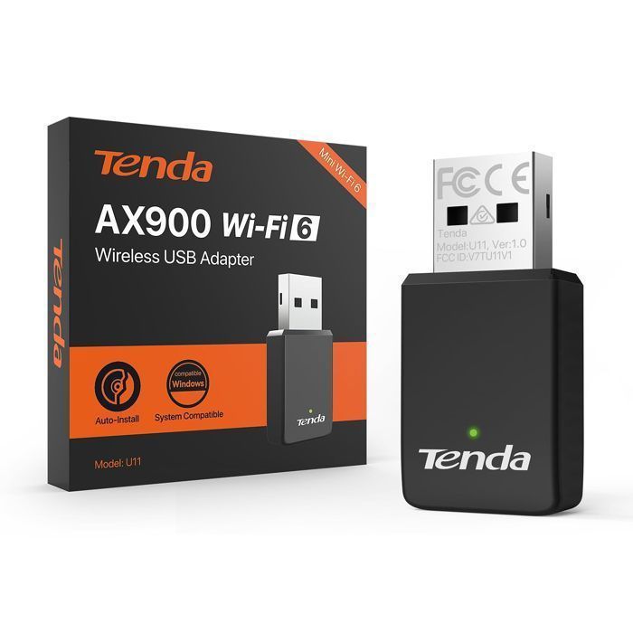 Tenda Clé WiFi AX900 Adaptateur USB Wi FI pour PC Dongle WiFi Double Bande 5G2.4G Soft AP MU MIMO Windows71011 U11 - vue 3