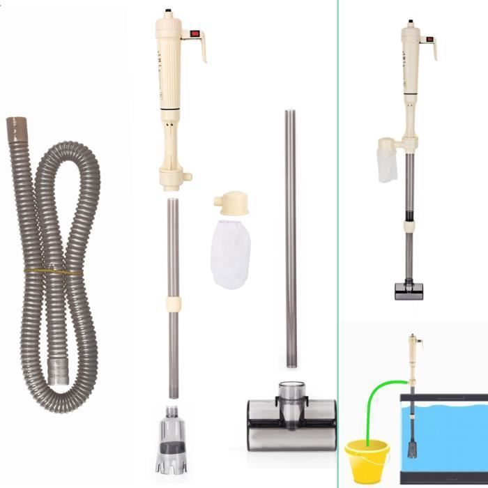 Meilleurs prix pour Aspirateur électrique pour aquarium - Filter Tank de Poisson - Gris beige - Facile à installer et à utiliser Gris beige YYV