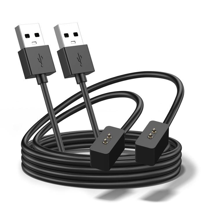 Chargeur USB pour montres et bracelets Xiaomi-KAL-2 Pièces Chargeur Redmi Watch 5/4/3 ActiveXiaomi Mi Band 8/9 Pro60Cm Usb