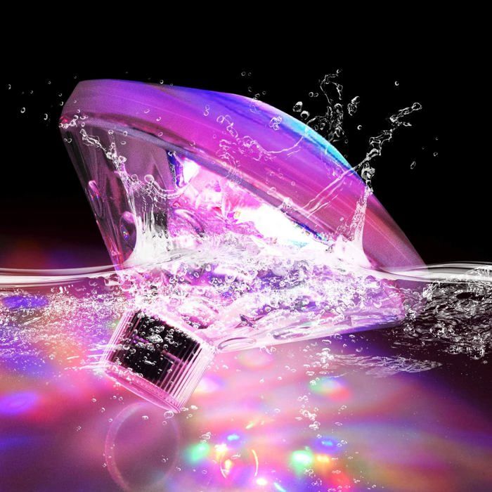 Lampe LED flottante pour piscine - Éclairage de piscine rechargeable - Pour salle de bain bassin discothèque - 7 modes Lampe LED flottante pour piscine - Éclairage de piscine rechargeable - Pour salle de bain bassin discothèque - 7 modes