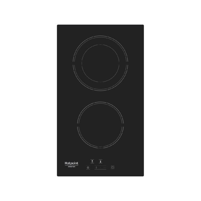 Table de cuisson vitrocéramique Hotpoint 2 zones HRD5030B