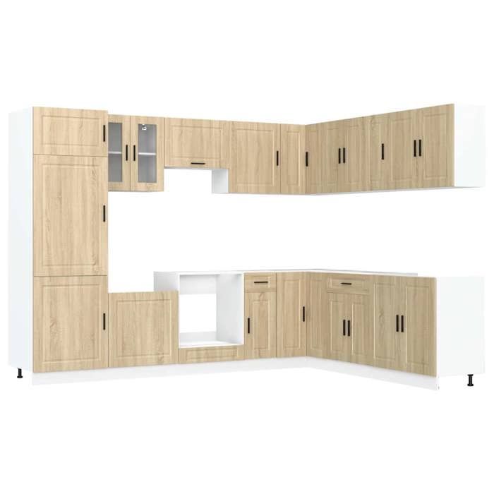 Maison Exclusive - Ensemble darmoires de cuisine 14 pcs Porto bois dingénierie