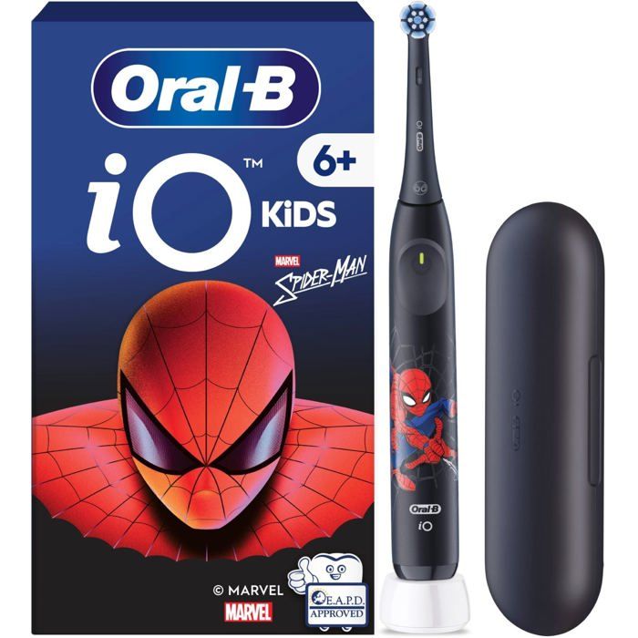 Oral B iO Kids Marvel Spiderman brosse à dents électrique pour enfant avec trousse de voyage 6 y+ 1 pcs - vue 1