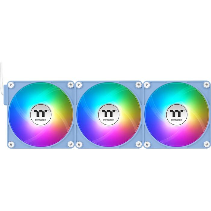 Thermaltake CL-F198-PL12BU-A système de refroidissement d'ordinateur Boitier PC Ventilateur 12 cm Bleu 3 pièce(s) - vue 2