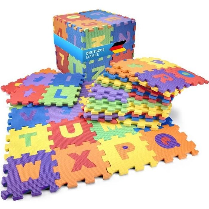 Tapis de jeu - ALL KIDS UNITED - Puzzle 86 pcs - Résistant - Lavable - Éducatif