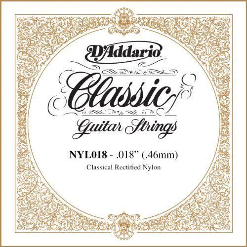 DAddario NYL028 Corde seule en nylon pour guitare classique rectifiée 