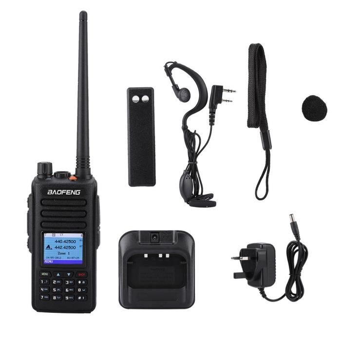 Dm1702 Talkie Walkie Radio Portatif Bi Bande Gps Vhf Uhf Prise Au 100 240v Achat Housse Etui Pas Cher Avis Et Meilleur Prix Cdiscount