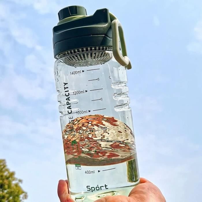 Super Sparrow Gourde Sport 1.5L Tritan Sans BPA - Bouilloire Avec Débit Rapide Et Couvercle Anti-Fuites