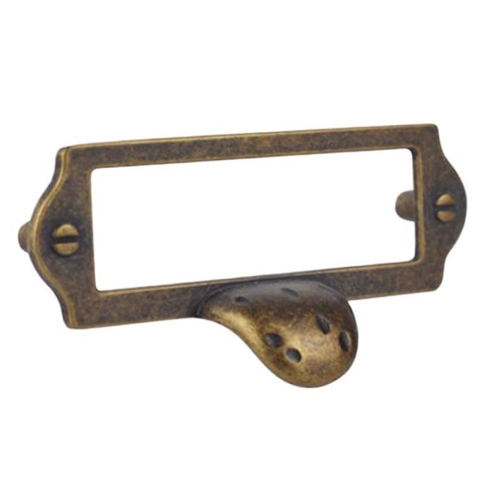 Lot De Poignées Bois PB Vintage Simple Trou - Occasion