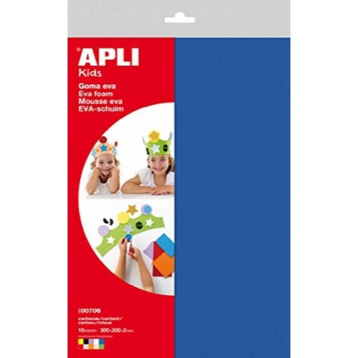 Feuilles De Mousse EVA 2mm A4 - Lot De 10, Choix Parmi 15 Couleurs, Pour Loisirs Créatifs