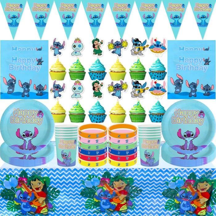 Vaisselle D anniversaire Déco Lilo & Stitch Papier Enfants Thème Set Carte  D invitation Enveloppe - Cdiscount Maison