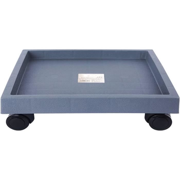 Lot De 3 Grands Bacs à Plantes En Métal Avec Roulettes De 33 Cm En Fer Forgé Robuste Avec Roulettes Pour Intérieur Et Extérieur, Noir, Forte Capacité De Charge