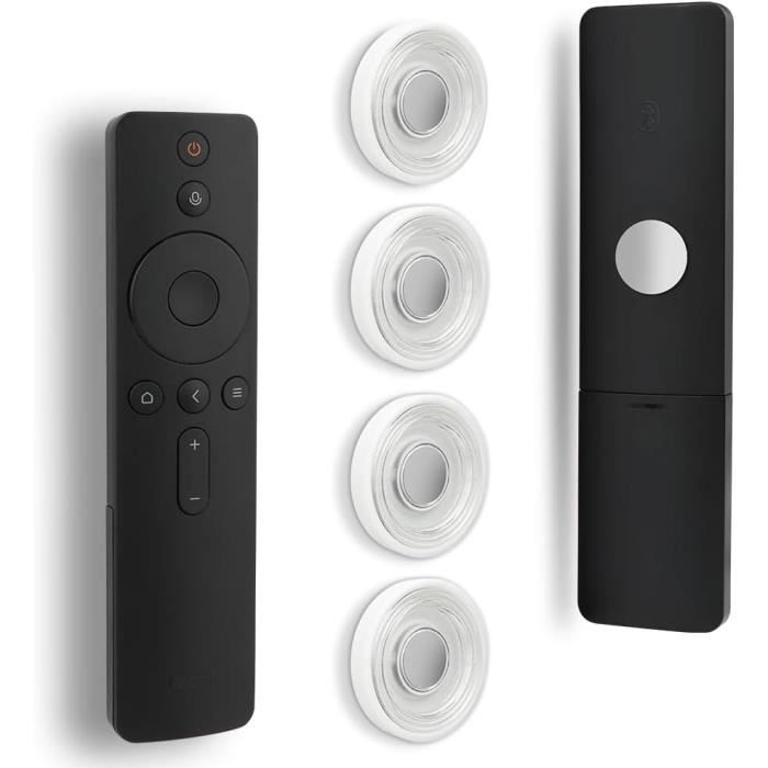 FIDWALL 5 Paquets Porte-Télécommande Magnétique N52 - Rangement Mural Sans Perçage Noir