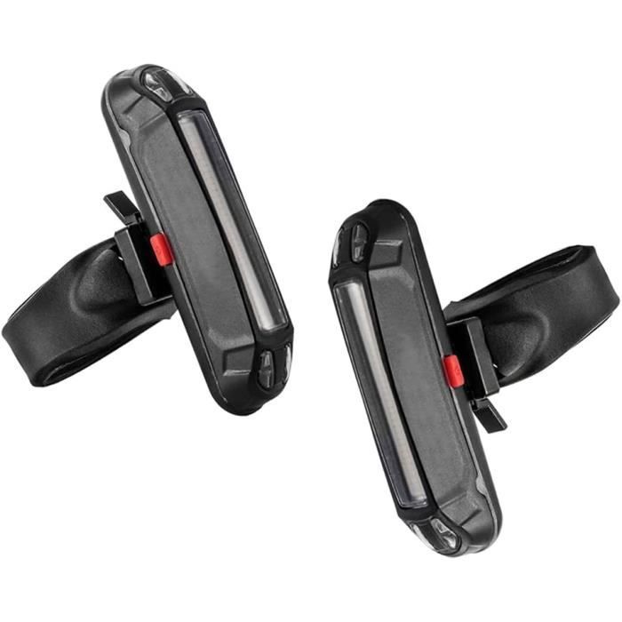 FISCHER Double Feu Arrière Vélo Avec Éclairage Sol 360° - Batterie Rechargeable - Haute Visibilité