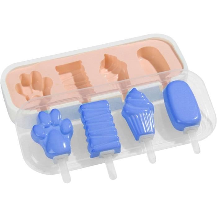Moule à Glaçons Tête De Chien 3D – Silicone Flexible – Bac à Glaçons Fun Et Original