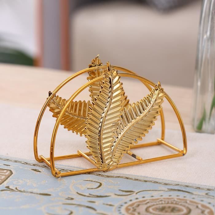 Porte-serviettes Vintage Forme Chrysanthème - Fer Forgé - 12x10x4.5cm - Déco Table Cuisine Salle à Manger