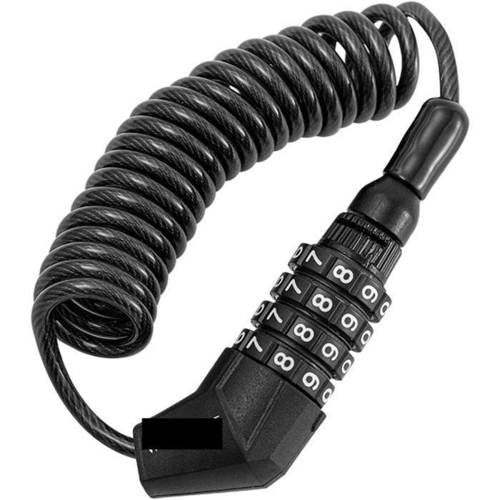 RIXOW Antivol Velo, 1.1M Cadenas de velos Portable avec Support, Serrure de câble avec 5 Chiffres combinaison, 12mm Chaîne Antivol Vélo Haute Sécurité pour Tricycle, Moto, Scooter, Velos RIXOW Antivol Velo, 1.1M Cadenas de velos Portable avec Support, Serrure de câble avec 5 Chiffres combinaison, 12mm Chaîne Antivol Vélo Haute Sécurité pour Tricycle, Moto, Scooter, Velos