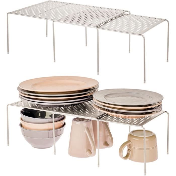 Étagère De Cuisine (Lot De 4)  Égouttoir Pratique En Métal Pour Plus D