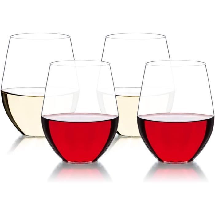 6 Verres à Vin Rouge En Plastique Tritan Buddy's Bar - 600ml