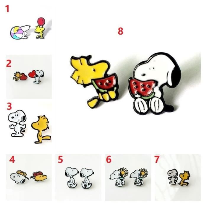 boucles d'oreille snoopy boucles d'oreille snoopy