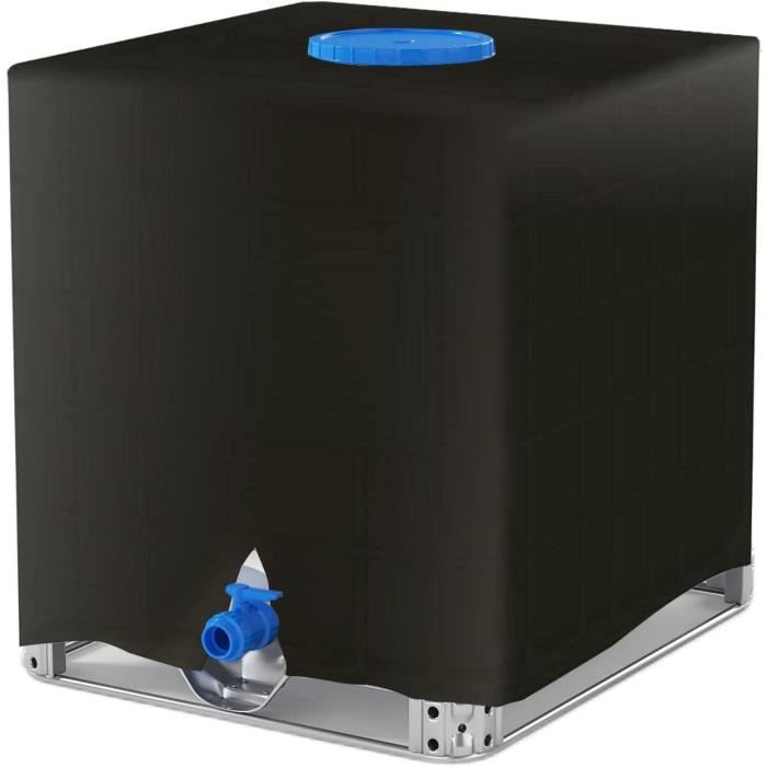 Housse De Protection Anti-UV Pour Cuve IBC 1000L - Bâche Imperméable 120x100x116 Cm Avec Fermeture Éclair - Réservoir D'Eau, Conteneur