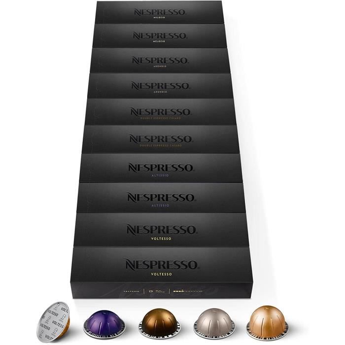 Vertuo Assortiment Top Sélection 100 Capsules 20x Voltesso, 20x