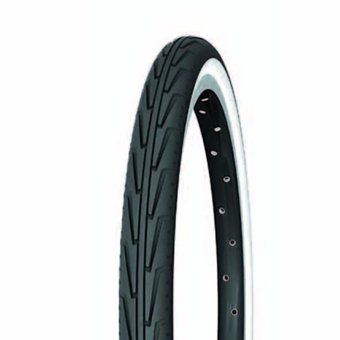 Pneu vélo ville Michelin City'J Access Line - 24x1.75 (44-507) - Noir blanc - Tubetype