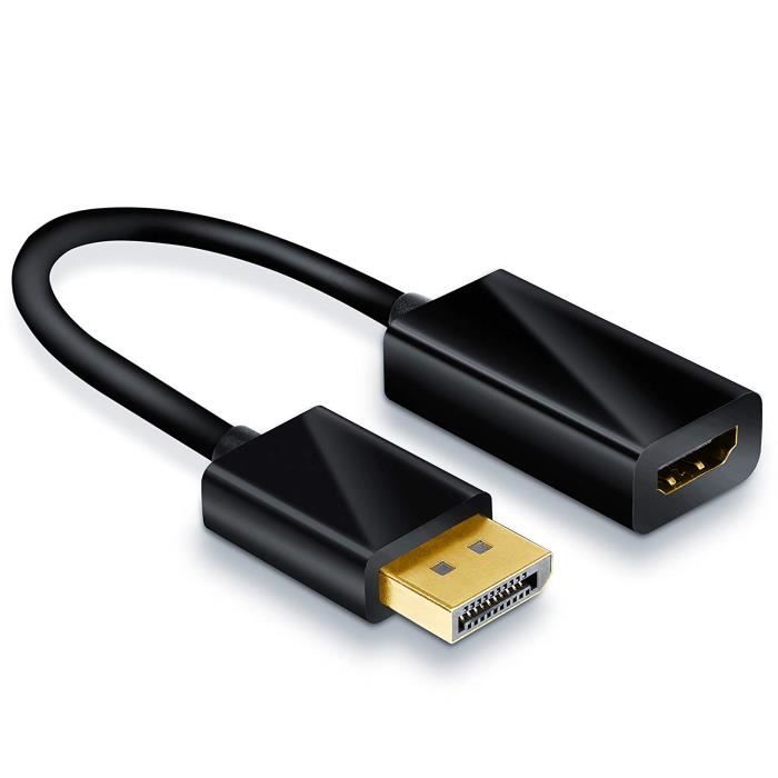 Ineck - INECK® Adaptateur DisplayPort vers HDMI, DP vers HDMI