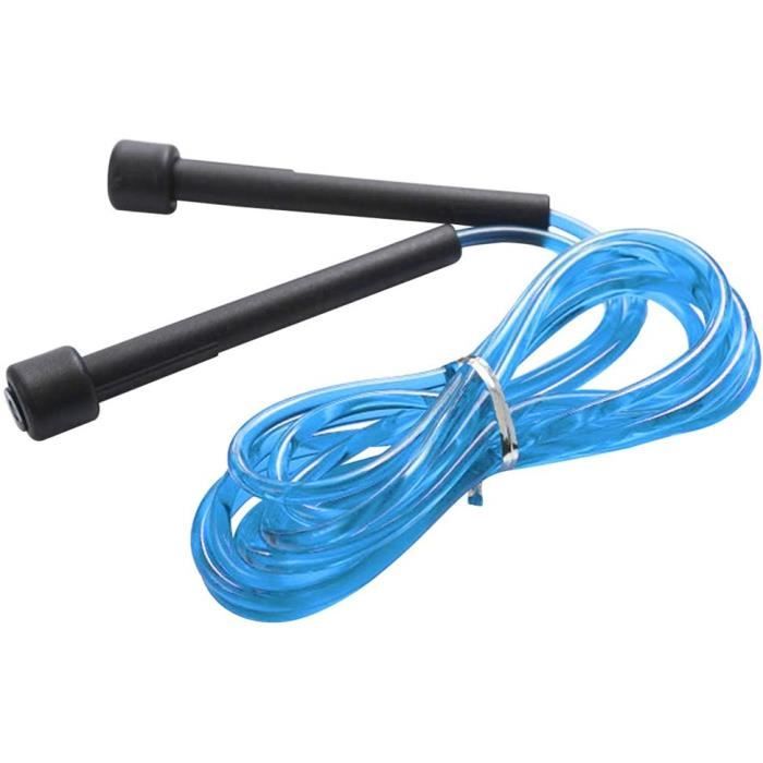 Corde à Sauter Réglable Antidérapante - Pour Adulte Et Enfant, Fitness, Boxe - PVC 5 Mm, Poignées Ergonomiques
