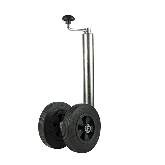 Roue dappui pour remorque Calima Doppel Stützrad 48 mm 46013 pneu plein 1 pc(s)