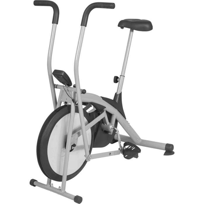 Gorilla Sports Velo Elliptique LCD Ecran Pulsometre Gris Crosstrainer Ergometre Velo d exercice Entrainement a la Maison Cdiscount Sport