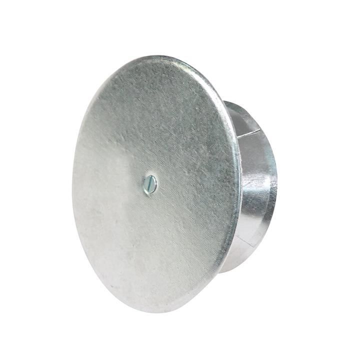 Couvercle De Cheminée, étanchéité Réglable, Couvercle De Trou Rond Adapte Aux Tuyaux De Diametre 90 Mm Argent 98137749