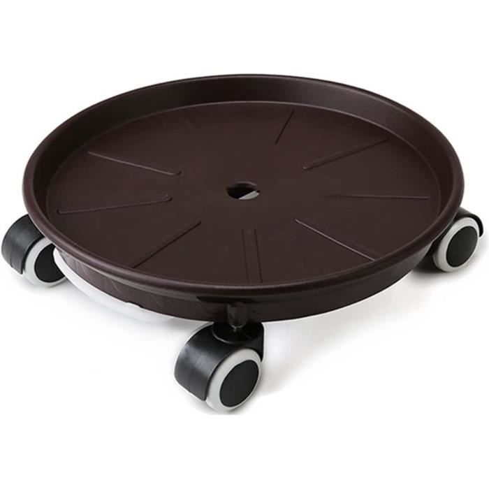 Support Plante à Roulettes Réglable 41-58 Cm – Charge 200 Kg – 360° Avec Freins – Pot & Jardinière