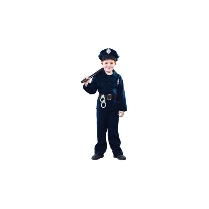 Deguisement policier 7-9 ans (matraque et menottes non inclus) - Costume  Enfant - Garcon - Cdiscount Jeux - Jouets
