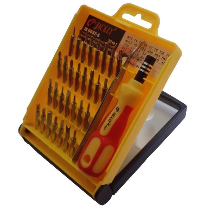 Rallonge 32 pc Reparation téléphone Console Mp3 Coffret tournevis de précision