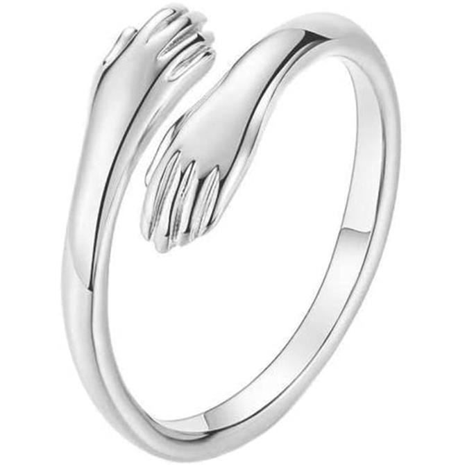 Bague mains entrelacées 2025