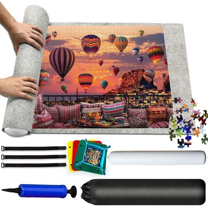 Tapis Puzzle 3000 pièces ,Tapis pour Puzzle Roll UP Mat pour Jigsaw Puzzles,Tapis de Rangement