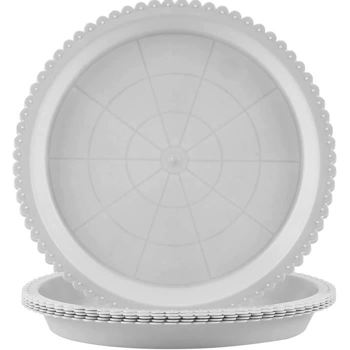 Lot De 10 Soucoupes Pour Pots De Fleurs En Plastique - Diam. 28, 21 Et 15.8 Cm - Pour Intérieur Et Extérieur - Protection Des Surfaces