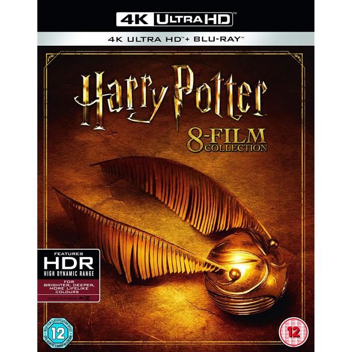 Coffret Harry Potter The Complete 8film Collection [4K UltraHD + BluRay] United Kingdom
