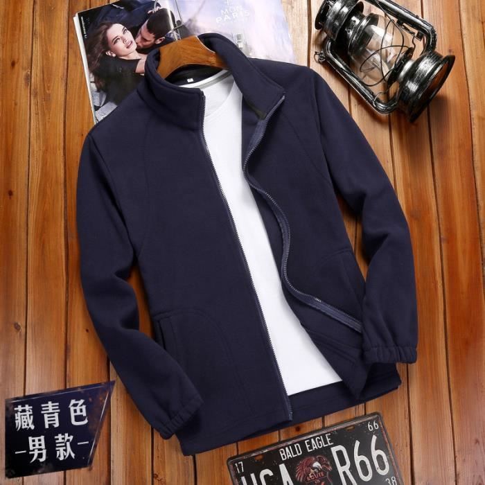 Veste polaire bleu on sale marine homme