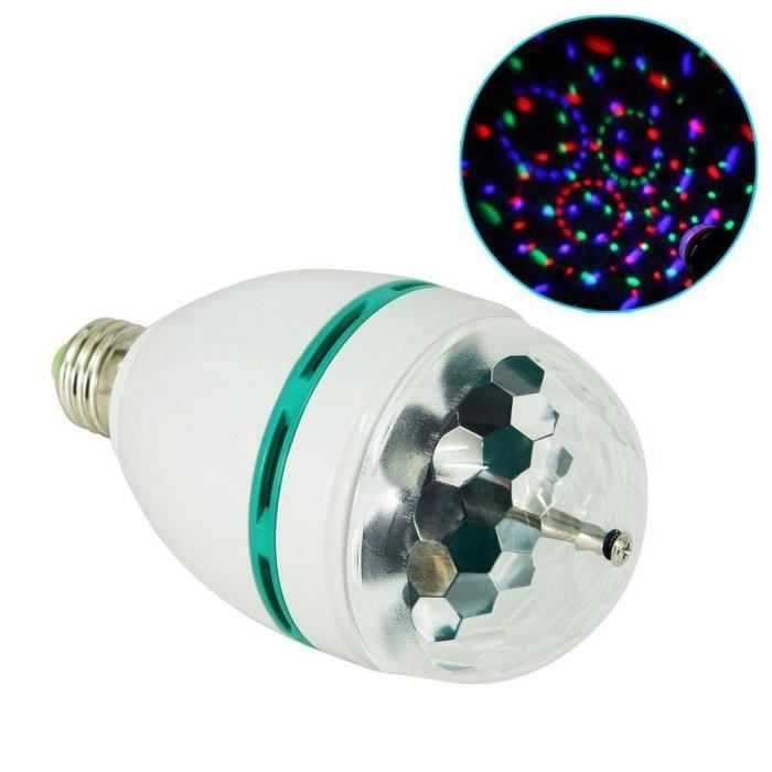 Ampoule LED RGB E27 Intelligente - Télécommande IR - 10W - AC 85-265V - Neuf